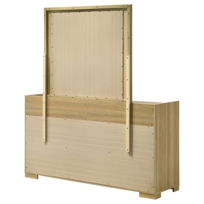 Lincoln - 6 Drawer Dresser With Mirror - Natural