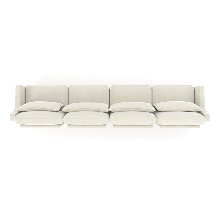 Elegant Sofa With Ergonomic Design And Lumbar Pillows