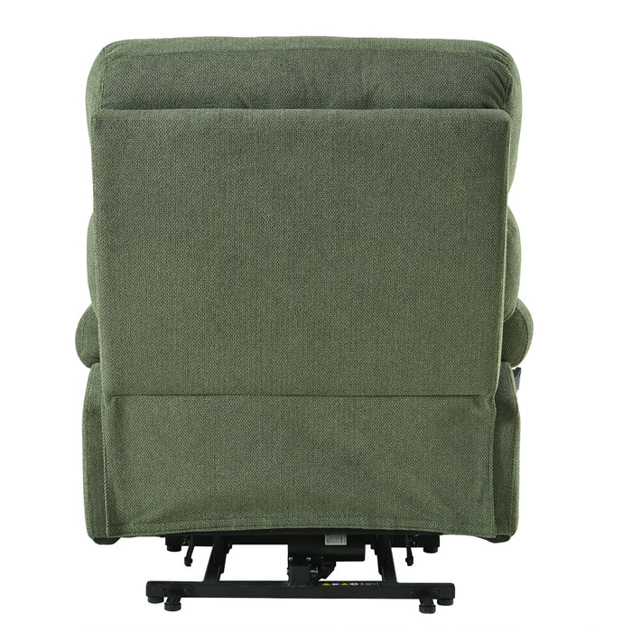 Oversized Power Lift Recliner Chai With Remote Control, Side Pocket, Spacious Seat