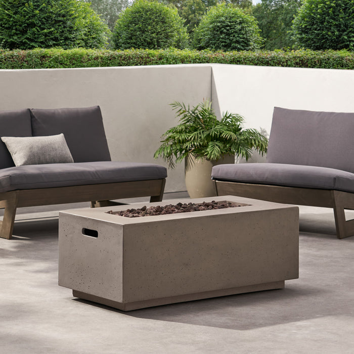 Contemporary Outdoor 40,000 Btu Propane Fire Pit