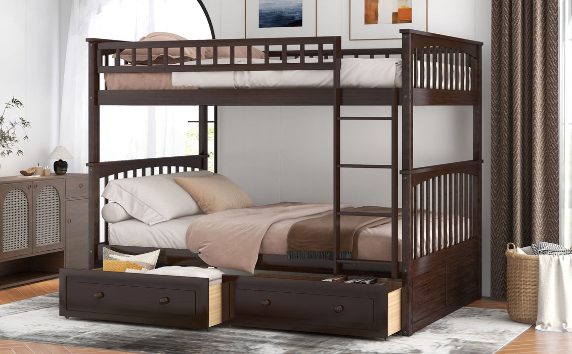 Bunk Bed With Drawers, Convertible Design
