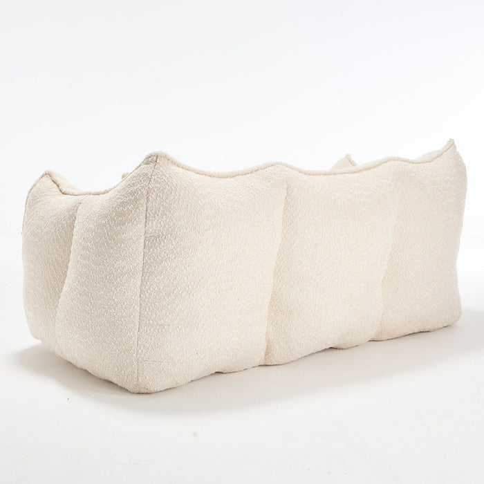 Comfortable Dual Beanbag Chair With High Resilience Foam Core For 2 People