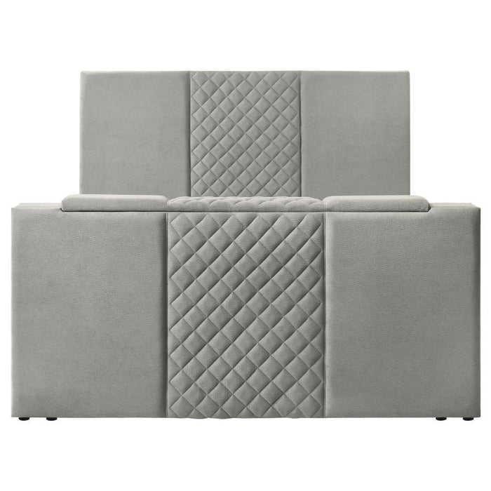 Tara - Upholstered Panel TV Bed