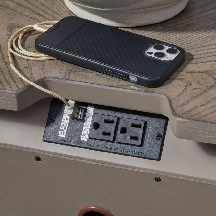 Ardenfield - Three Drawer Night Stand - Light Brown