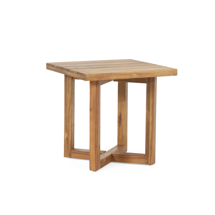 Ella - Square Side Table With Cross Stretcher Base