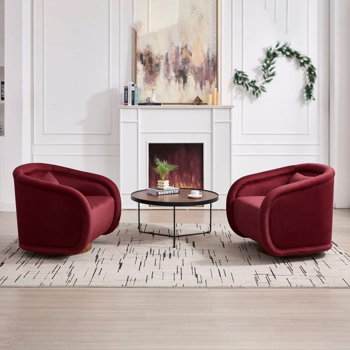 Swivel Accent Chair With 360 Degree Rotating