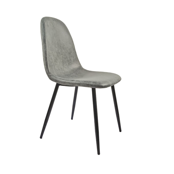 Modern Accent Dining Chairs Upholstered Seat, Metal Legs (Set of 4)