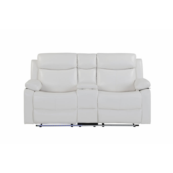 Blanche - Reclining Set With LED Lights, Speaker