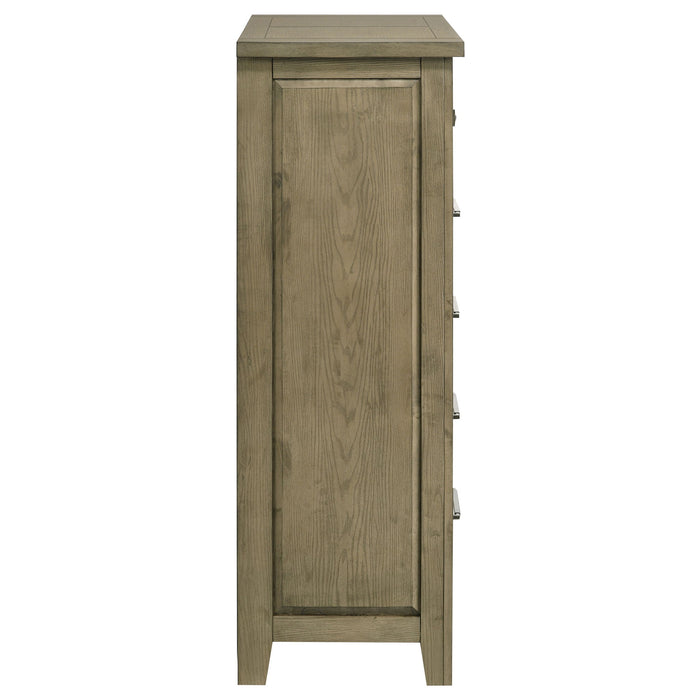 Pelton - 5 Drawer Chest - Oak