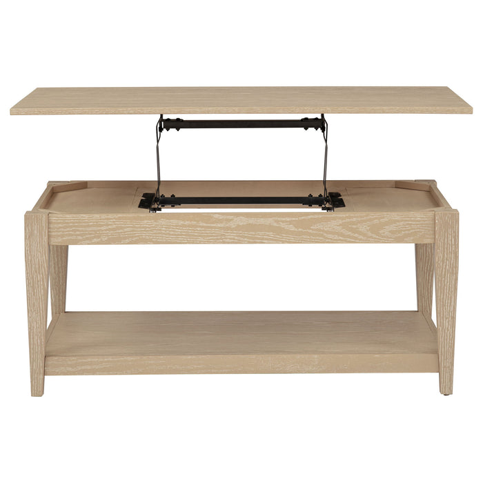 Lindenton Lift-Top Occasional Cocktail Coffee Table Blonde