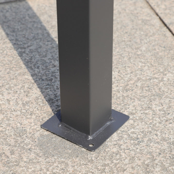 13 0 Ft Outdoor Patio Gazebo Canopy Tent With Ventilated Double Roof And Side Wall (Detachable Curtain Included On All Sides) Suitable For Lawn Garden Backyard And Deck - Gray