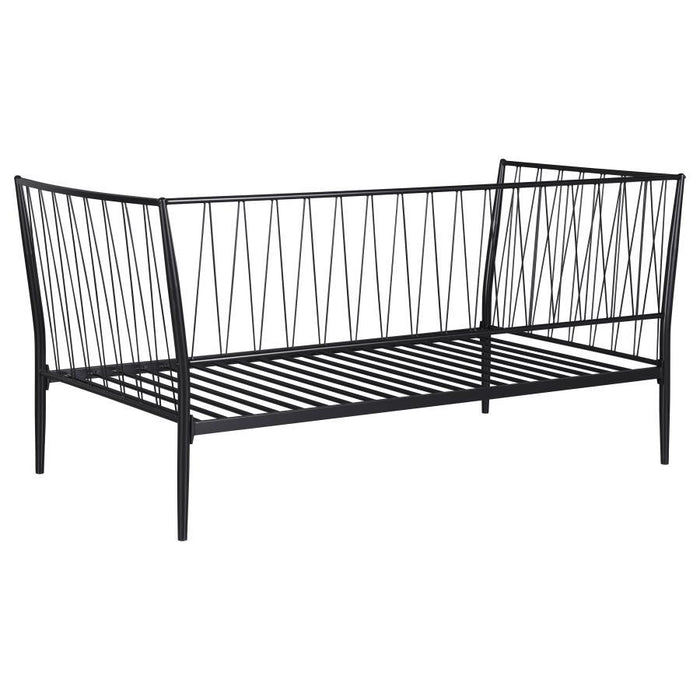 Richland - Metal Twin Daybed Bed Frame - Matte Black