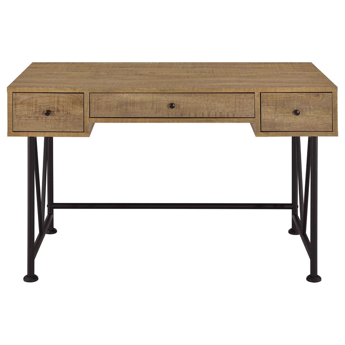 Analiese 47-inch 3-drawer Writing Desk Mango