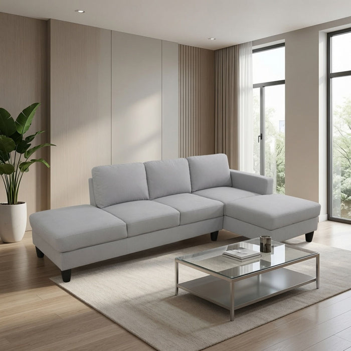 L - Shaped Sectional Sofa With Chaise & Ottoman