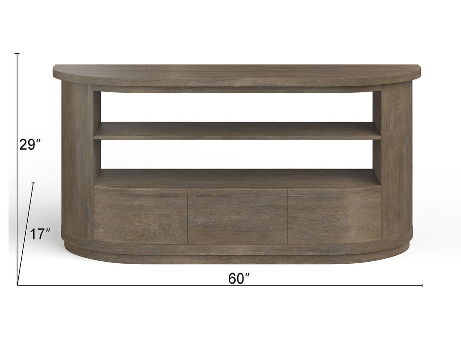 Bosley - Demilune Sofa Table - Porpoise