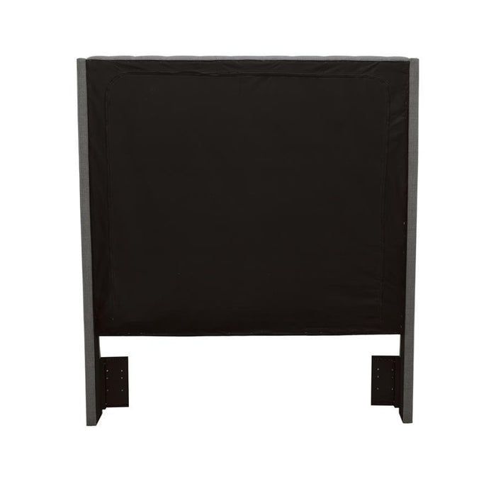 Camille - Upholstered Queen Panel Headboard - Gray