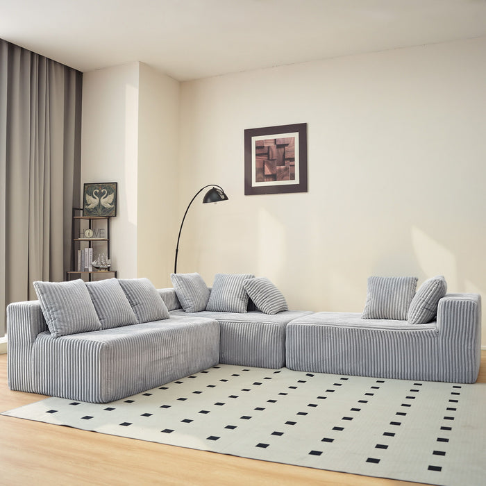 Modular U Shaped Sectional Sofa