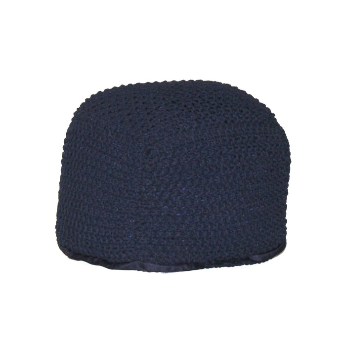 Semi Rounded Pouf, Cable Knitted, Perfect Seating