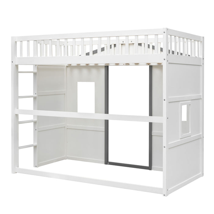 Elegant House Loft Bed With Ladder