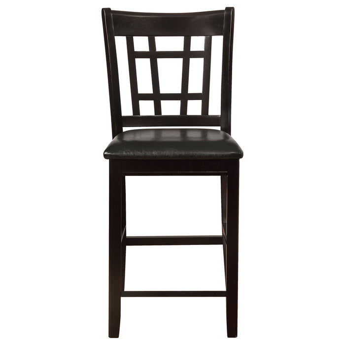 Lattice Back Counter Height Stools (Set of 2)