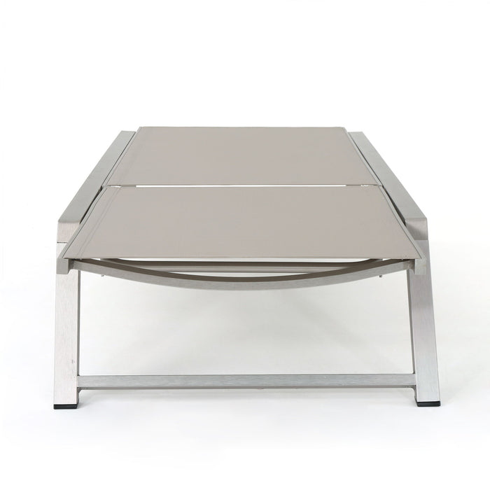 Myers - Modern Chaise Lounge Set With Adjustable Mesh Back