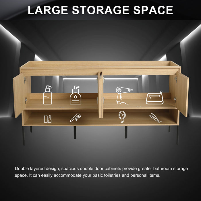 Freestanding Bathroom Vanity & Soft Close Cabinet Doors