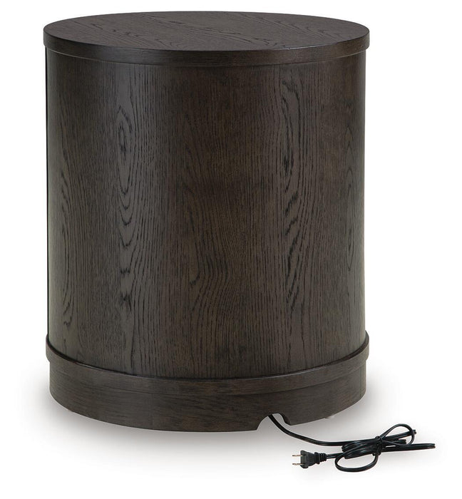 Leighmour - Accent Table - Dark Brown