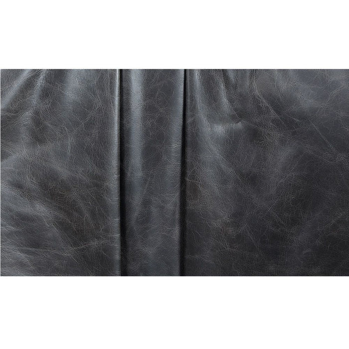 Piotr - Accent Chair With Swivel - Black Top Grain Leather