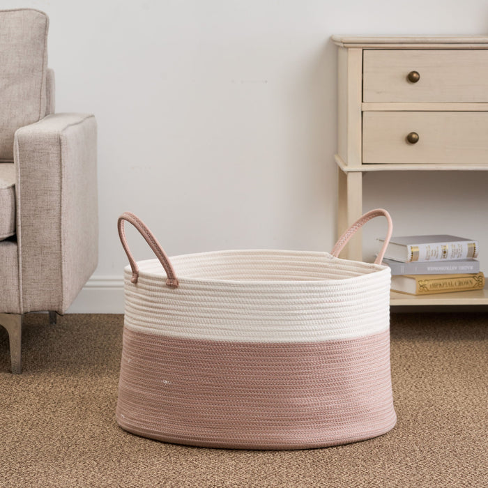 Francis - Cotton Round Laundry And Storage Basket