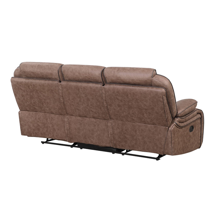 Lucius - Reclining Sofa With Manual Recline - Brown