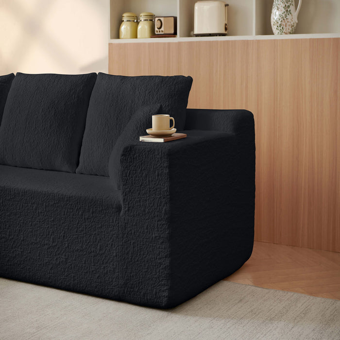 Modular Cloud Sectional Couch With L Shape Chaise, Deep Seat