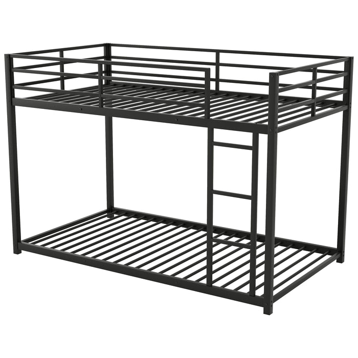 Metal Bunk Bed, Low Bunk Bed With Ladder