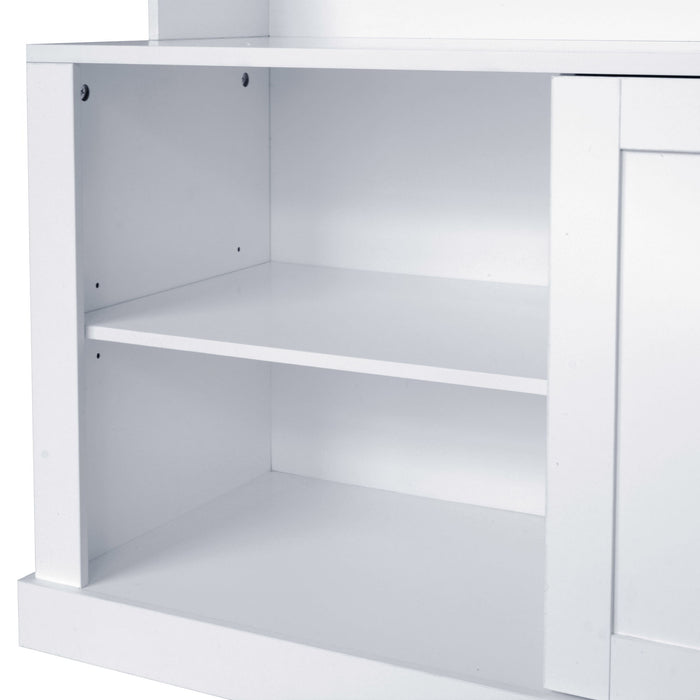 Hall Tree With 6 Hooks, Coat Hanger, Entryway Bench