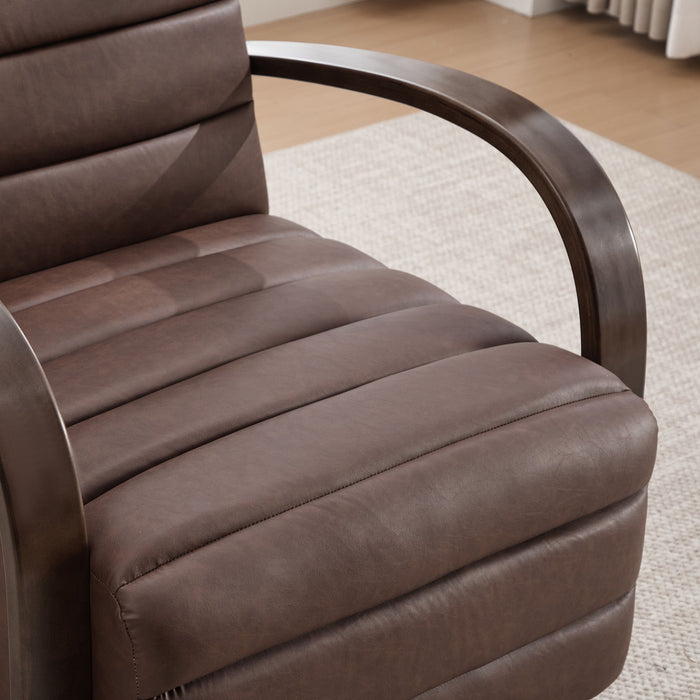 360° Swivel Accent Chair With Armrests, Comfy Lounge