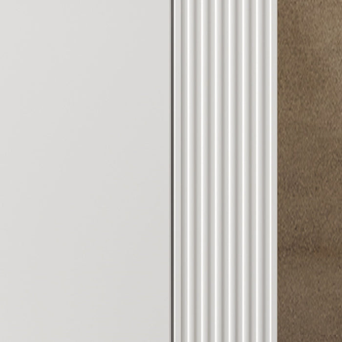 Wall Mounted Bathroom Vanity With Sink, 2 Open Shelves - White