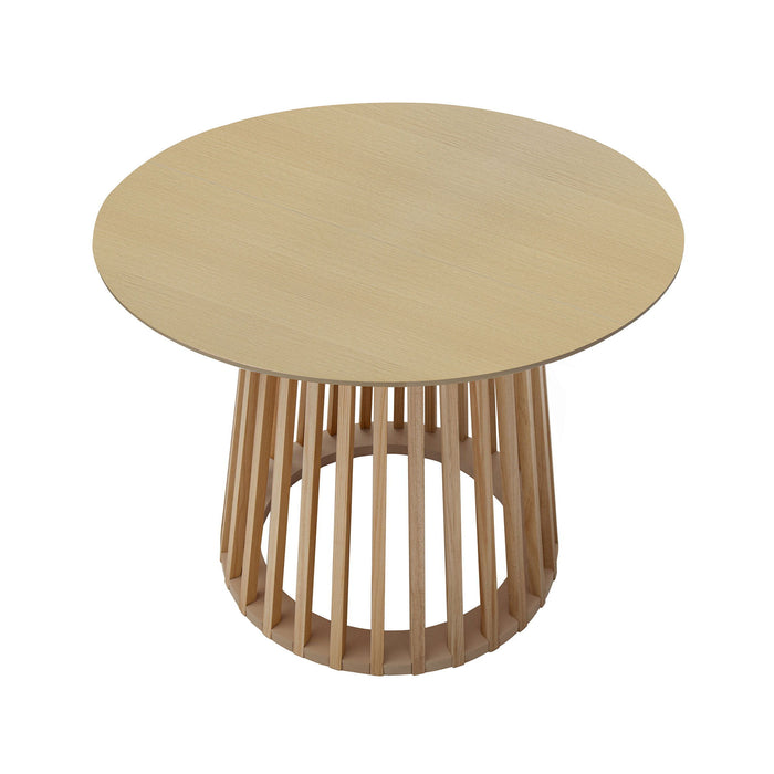Modern Round Coffee Table With Grille Moldin