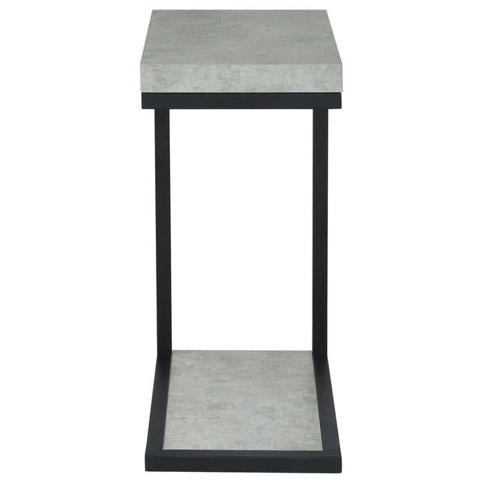 Snack Table With Industrial Base