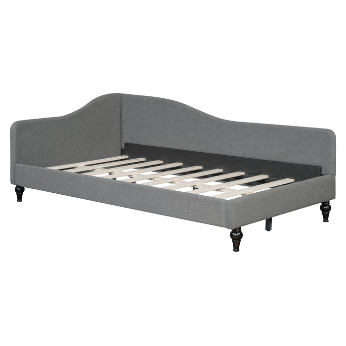 Modern L Shaped Linen Daybed With Legs