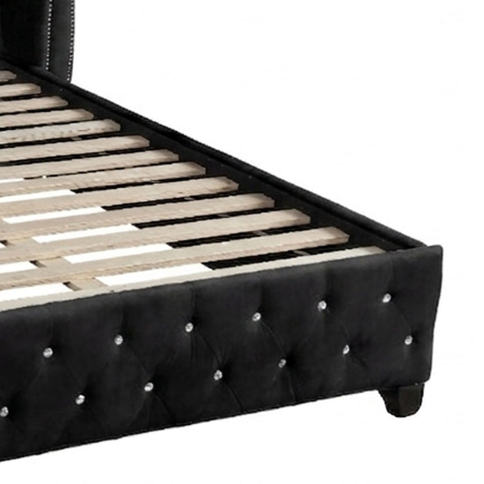Sophia - Crystal Tufted Upholstered Bed