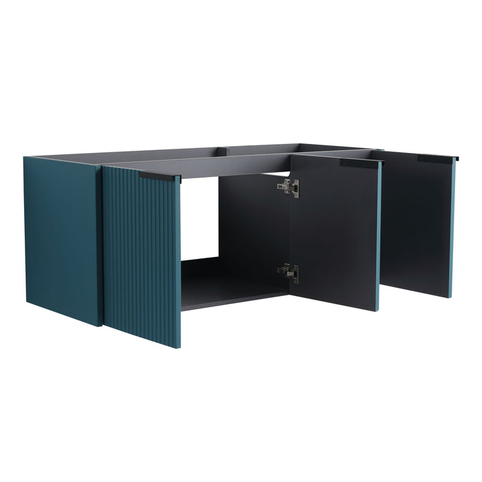 Contemporary Wall Mounted Bathroom Vanity With Soft Close Doors