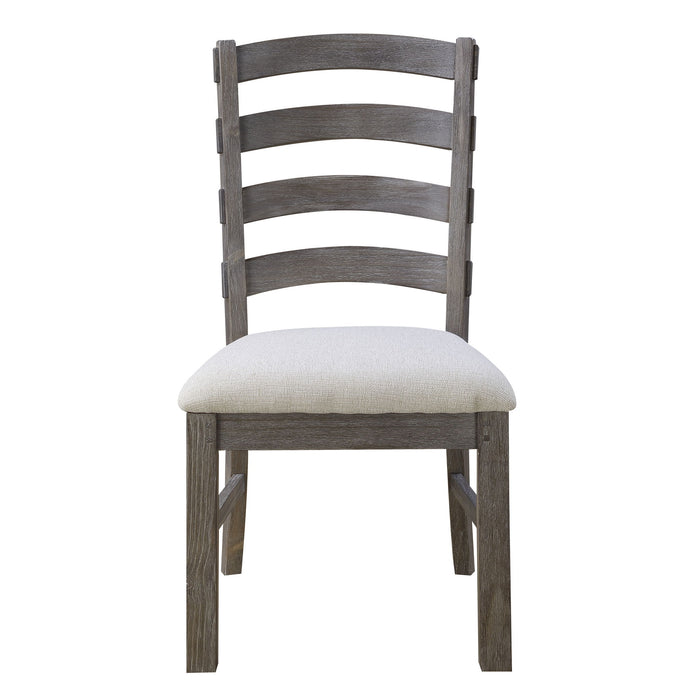 Upholstered Dining Chairs (Set of 2) - Brown - Wood