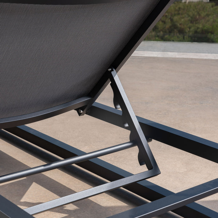 Chaise Lounge With 5 Reclining Positions, Outdoor Patio Lounge Chairs