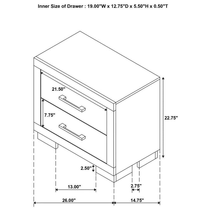 Jessica - Bedroom Set With LED