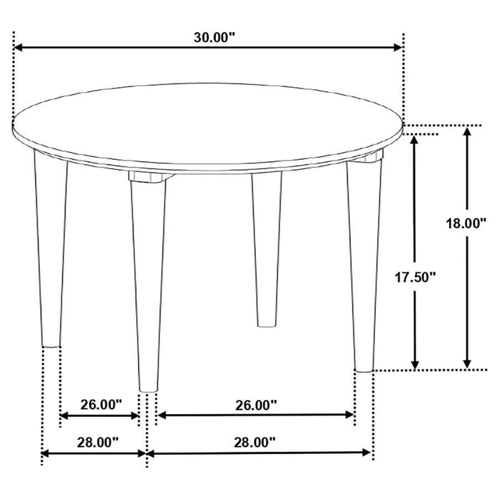 Aldis - Round Marble Top Table