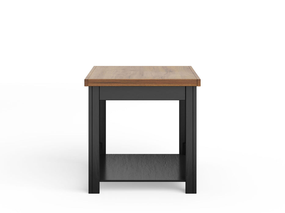 Essex - Side Table - Black, Whiskey