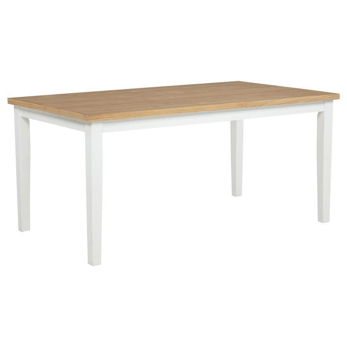 Andrews - 66" Rectangular Dining Table - Light Ash And White