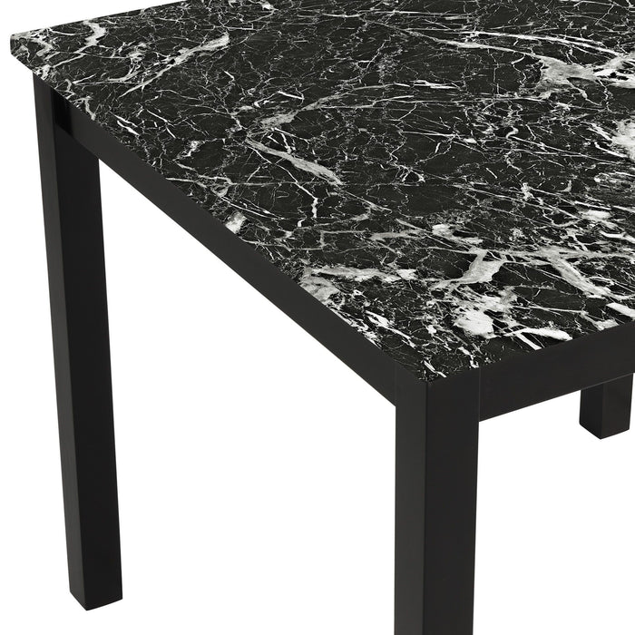 5 Piece Counter Height Dining Set With Table And Upholstered Chairs