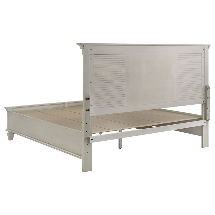 Franco 4-piece Eastern King Bedroom Set Distressed White