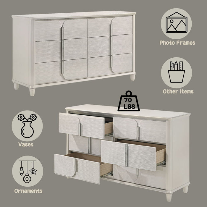 Laveda - Dresser - Pearl White