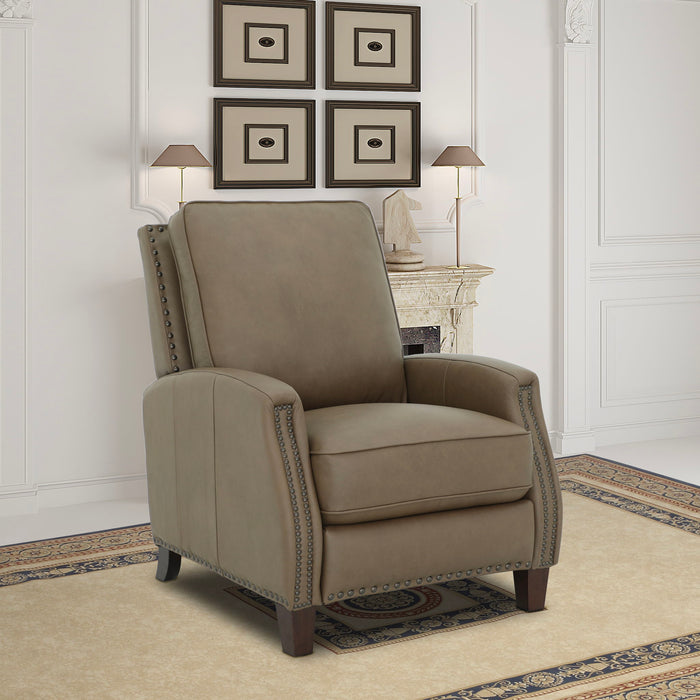 Melrose - Recliner Push Thru The Arm - Cashmere-Taupe